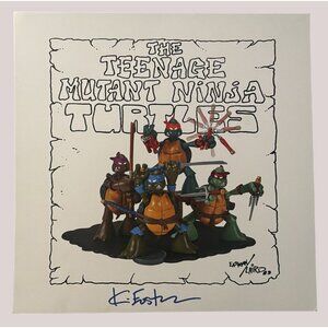 Teenage Mutant Ninja Turtles TMNT Signed Art Print 10x10 Kevin Eastman